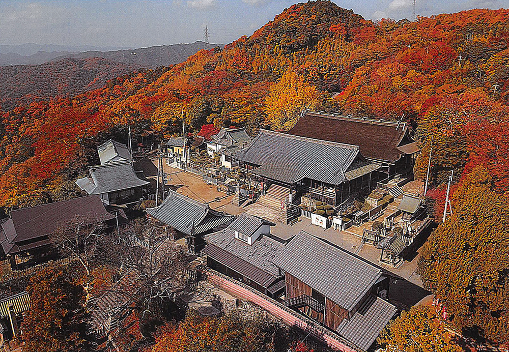 廣峯神社-上空から見た境内