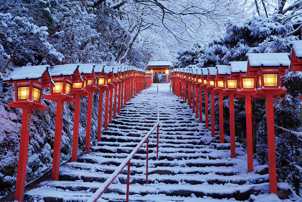 貴船神社-冬の参道　©今宮康博