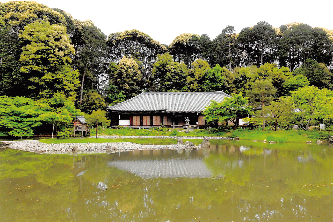 浄瑠璃寺-浄土庭園と本堂