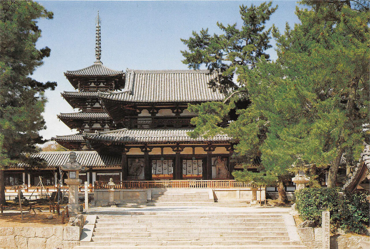 法隆寺-中門と五重塔