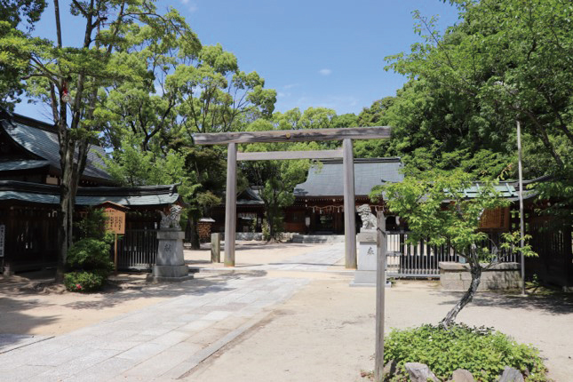 四條畷神社-神明鳥居と拝殿